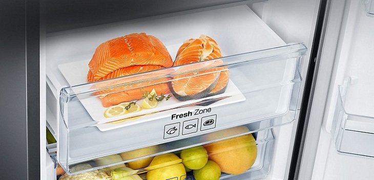 Ngăn cấp đông mềm Optimal Fresh Zone trên tủ lạnh Samsung