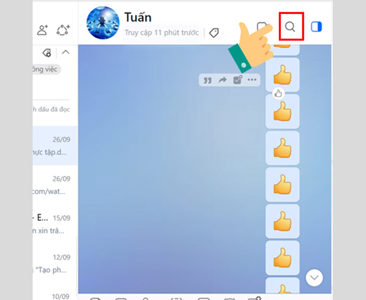 Cách tìm tin nhắn trong nhóm trên Zalo PC, Zalo điện thoại và Zalo web
