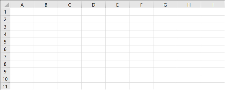 Các dòng kẻ ô trong Excel