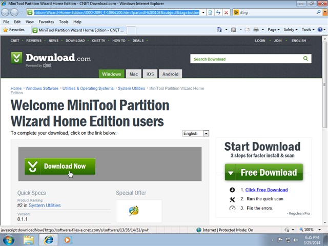 tải MiniTool Partition Wizard Home Edition