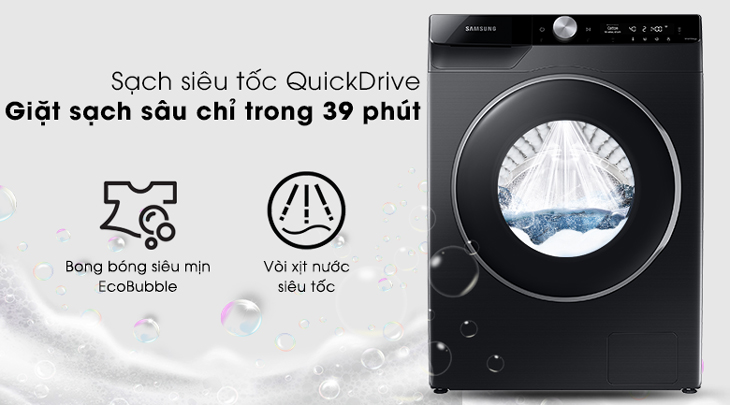 Công nghệ giặt nhanh 39 phút Quick Drive trên máy giặt Samsung là gì?