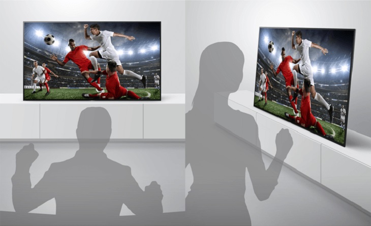 Tivi OLED giúp hình ảnh rõ nét dù bạn ngồi ở bất kì vị trí nào