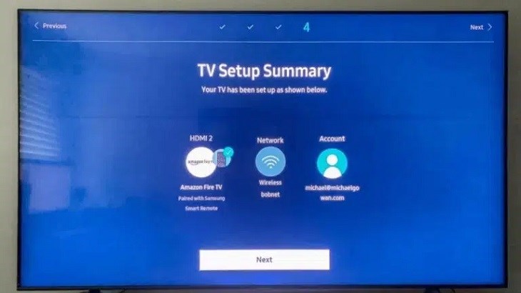 Hướng dẫn các bước thiết lập đầu tiên trên Smart tivi Samsung