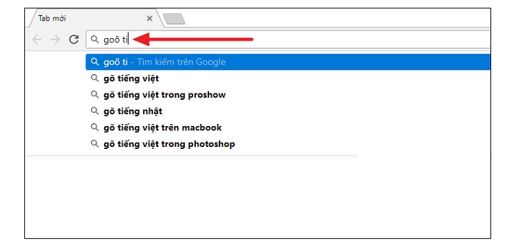Hướng dẫn cách khắc phục lỗi gõ tiếng Việt trên thanh địa chỉ Chrome