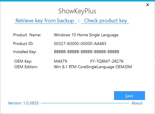 tải phần mềm Show Key Plus lấy lại Key và kích hoạt lại Windows bản quyền