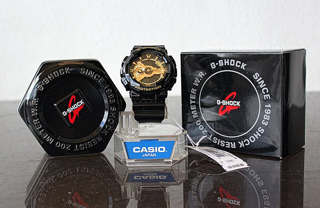 Bao bì hộp đồng hồ G-Shock thật