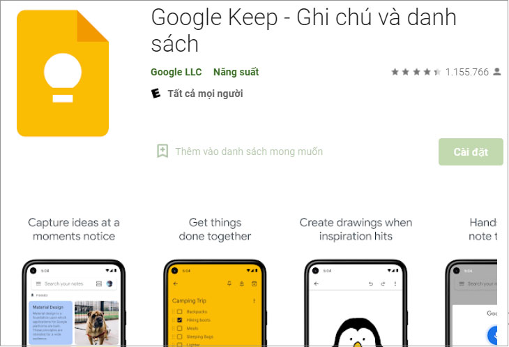 Hướng dẫn tải, cài đặt và đăng nhập Google Keep trên điện thoại và máy tính nhanh chóng