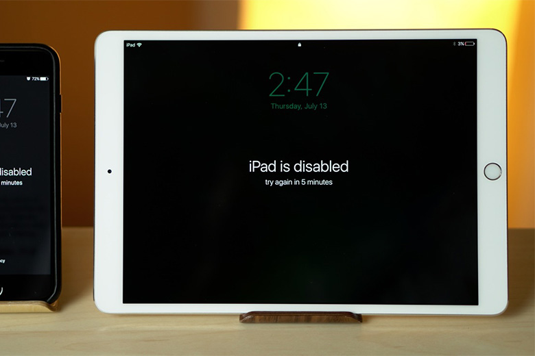 Nguyên nhân khiến iPad bị vô hiệu hóa