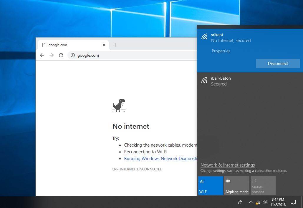 Lỗi No Internet Access trên Windows 10 là gì?