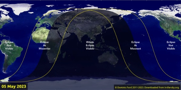 Nguyệt thực tối nay ngày 5/5/2023: Việt Nam có thể quan sát ở đâu?