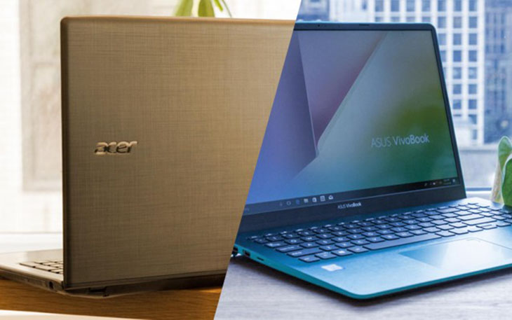 So sánh laptop ASUS và Acer, hãng nào tốt hơn, nên mua của hãng nào?