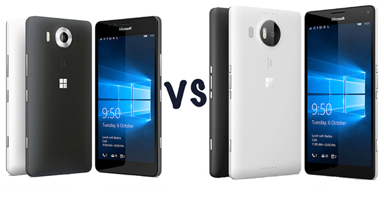 Sự khác biệt giữa Microsoft Lumia 950 vs 950 XL