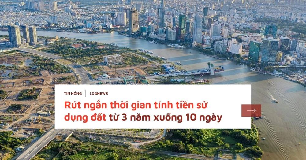 TPHCM dự kiến rút ngắn thời gian tính tiền sử dụng đất từ 3 năm xuống 10 ngày