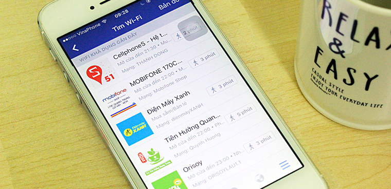 Tìm wifi miễn phí xung quanh bạn bằng facebook trên iPhone