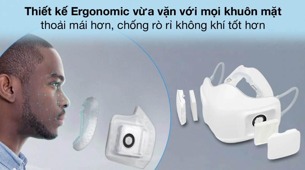 Thiết bị sở hữu thiết kế Ergonomic trang nhã, bắt mắt với màu trắng tinh tế