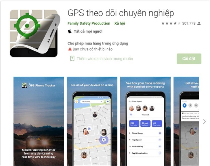 Phần mềm GPS Phone Tracker