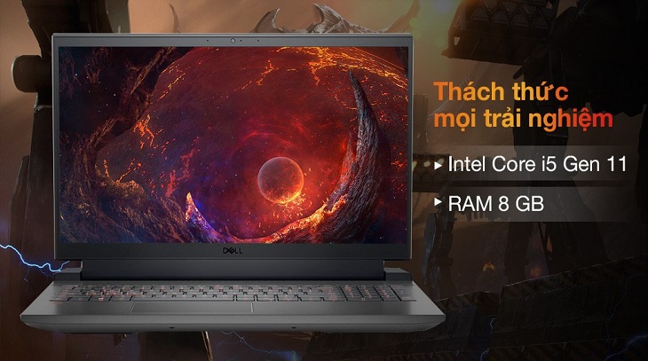 Laptop Dell Gaming G15 5511 i5 11400H được trang bị CPU Intel Core i5
