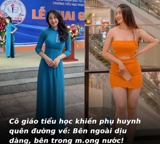 Cô giáo tiểu học nổi đình đám trên cỏi mạng: Mặt xinh, body nóng bỏng khiến phụ huỵnh “đê mê”