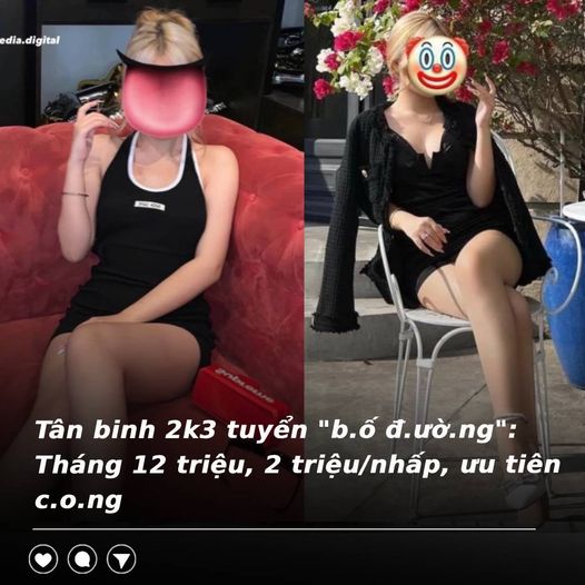 Siêu Tân binh 2k3: Full toàn bộ tin nhắn tuyển sugar daddy yêu cầu 12 triệu/tháng, 2 triệu/nháy!