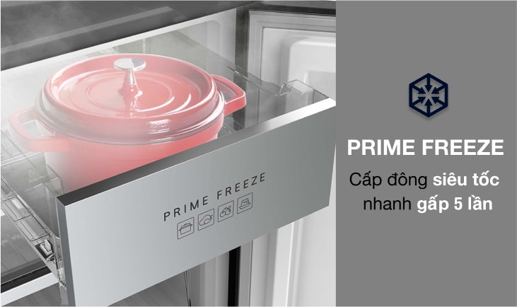 Tìm hiểu về ngăn cấp đông siêu tốc Prime Freeze trên tủ lạnh Panasonic