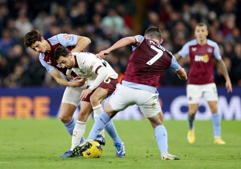 Aston Villa đè bẹp Man City, chiếm luôn vị trí thứ 3 trên BXH của đối thủ