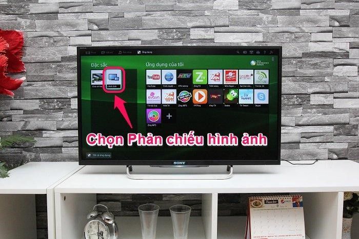 Cách phản chiếu hình ảnh từ điện thoại HTC lên tivi Sony