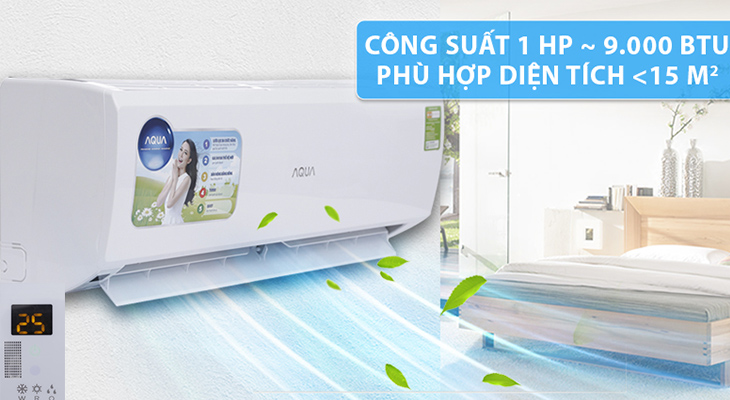 Đánh giá máy lạnh AQUA 1 HP AQA-KCR9JA