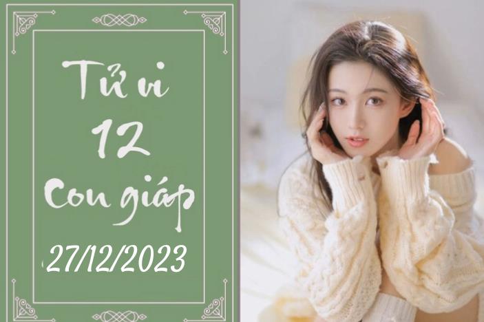 Tử vi vui 12 con giáp hôm nay ngày 27/12/2023: Mùi nổi nóng, Tý chăm chỉ