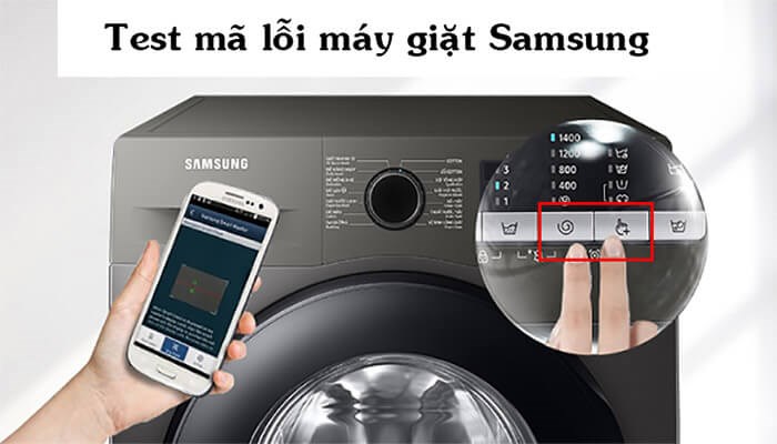 Cách test lỗi máy giặt Samsung với chức năng Smart Check