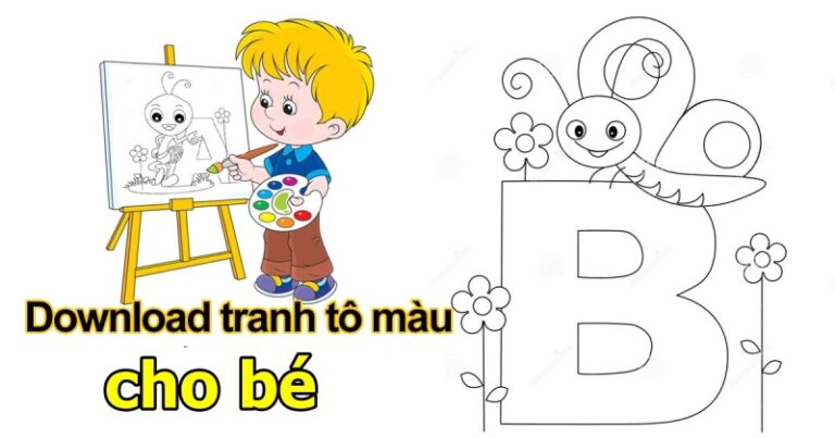 [Download miễn phí] File Tranh Tô Màu Cho Bé PDF từ 2 - 7 Tuổi