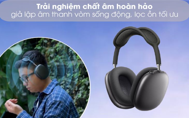 Tai nghe chụp tai Bluetooth AirPods Max Apple MGYH3 trải nghiệm âm thanh hoàn hảo
