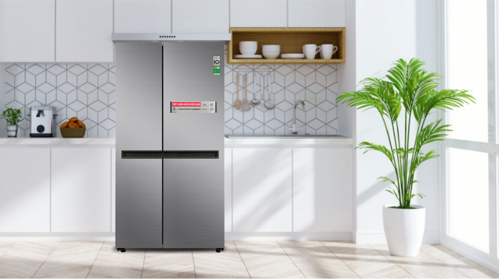 Tủ lạnh LG Inverter 635 lít Side By Side GR-D257JS có khay lấy nước ngoài diệt khuẩn UV nano tiện lợi