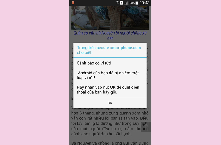 [Tip Android] Hướng dẫn xử lý Android nhiễm virus khi duyệt web