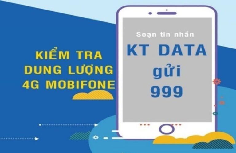 Cách kiểm tra dung lượng 4G MobiFone mới nhất 2024