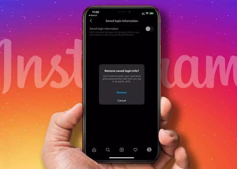 Cách xoá tài khoản đã lưu trên Instagram bằng iPhone cực dễ dàng khi bạn đổi điện thoại